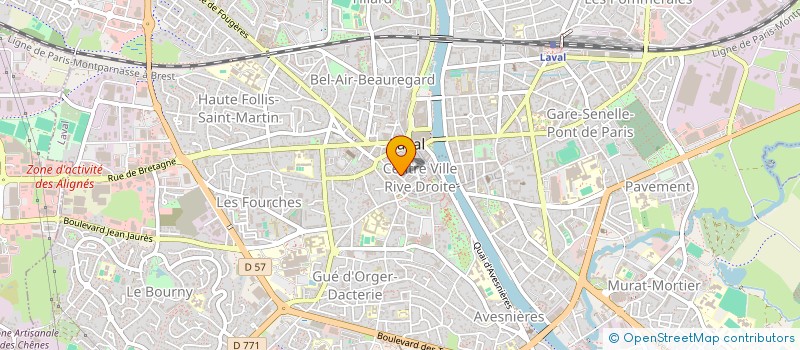 localisation de l'entreprise SCCV FABYM à LAVAL