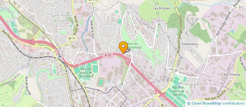 localisation de l'entreprise SCCV FAURE à SAINT-ETIENNE