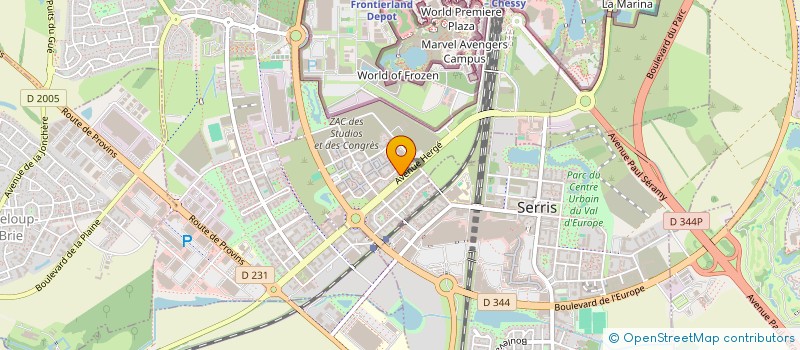 localisation de l'entreprise SCCV FIFAX - COLOMBES 11 FINLANDE  CHESSY