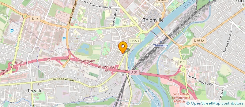 localisation de l'entreprise SCCV FOUGERES à THIONVILLE