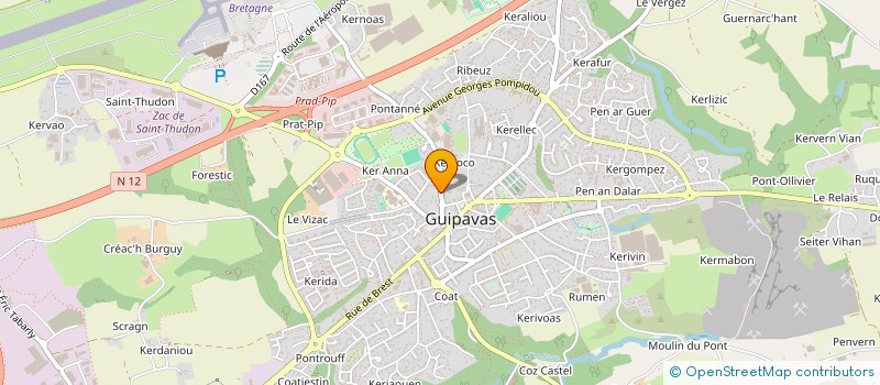 localisation de l'entreprise SCCV FREGATE LABOUSSOLE  GUIPAVAS