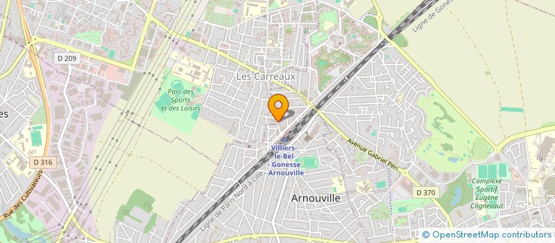 localisation de l'entreprise SCCV GABRIEL PERI à ARNOUVILLE