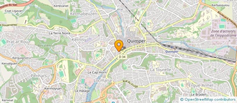 localisation de l'entreprise SCCV GALERIE 165 à QUIMPER
