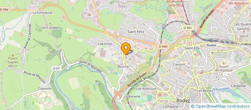 localisation de l'entreprise SCCV GALINOU à RODEZ