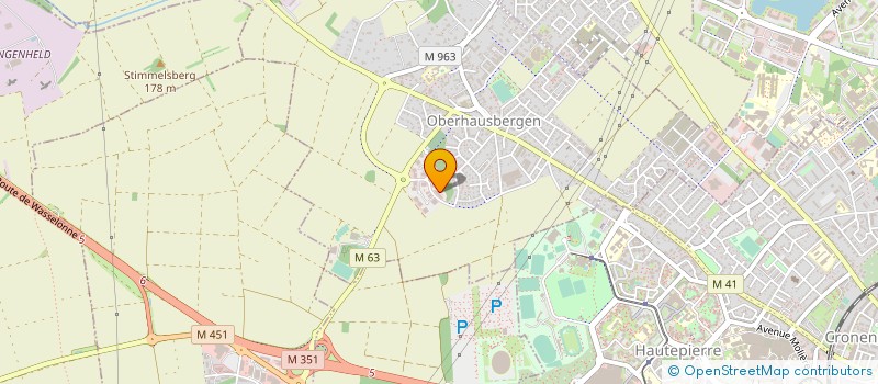 localisation de l'entreprise SCCV GAMBSHEIM - CDF  OBERHAUSBERGEN