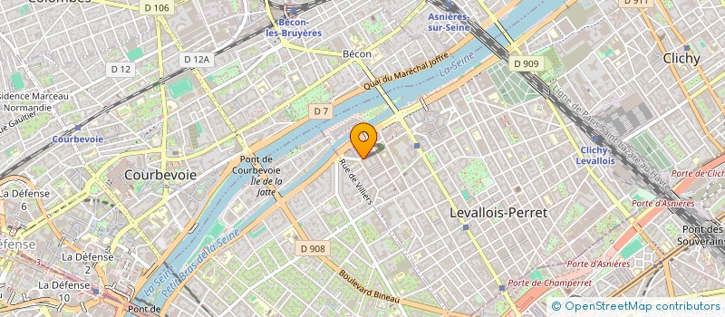 localisation de l'entreprise SCCV GAMMA à LEVALLOIS-PERRET