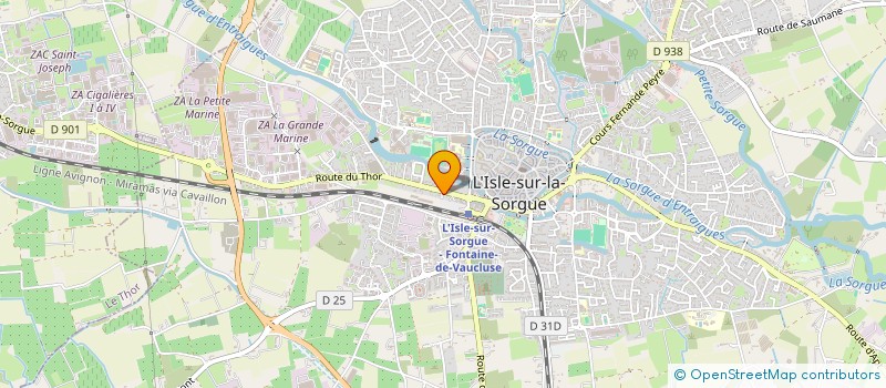 localisation de l'entreprise SCCV GAP à L'ISLE-SUR-LA-SORGUE