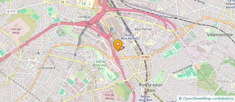 localisation de l'entreprise SCCV GENNEVILLIERS CAMELINAT à ROSNY-SOUS-BOIS