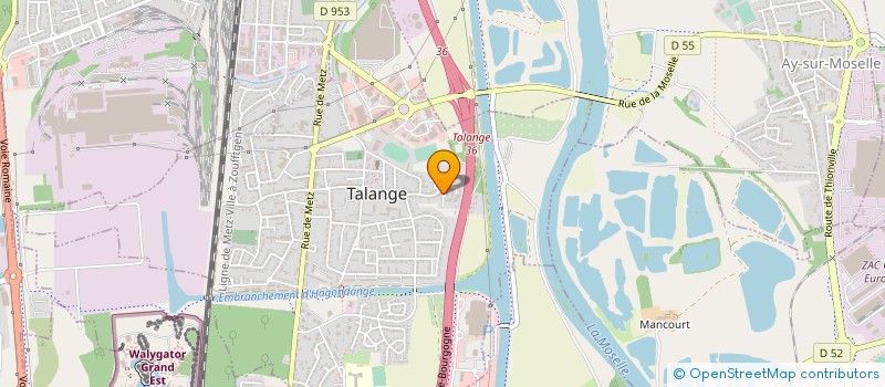 localisation de l'entreprise SCCV GRAND'RUE à TALANGE