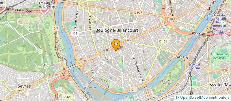 localisation de l'entreprise SCCV GRENOBLE BOUCHAYER VIALLET à BOULOGNE-BILLANCOURT