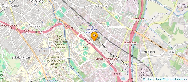 localisation de l'entreprise SCCV GYMNOTE 1 à TOULOUSE