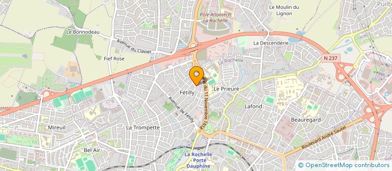 localisation de l'entreprise SCCV HALIOTIS à LA ROCHELLE