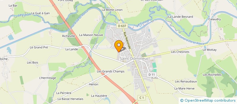localisation de l'entreprise SCCV HAUTE BERUE à SAINT-DOMINEUC