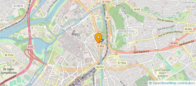 localisation de l'entreprise SCCV HAUTES RIVES à METZ