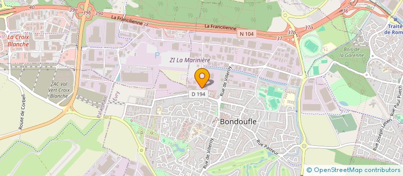 localisation de l'entreprise SCCV HENRI 91 à BONDOUFLE