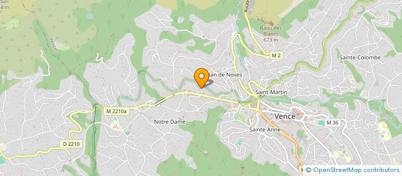 localisation de l'entreprise SCCV HERMAS à VENCE