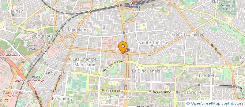 localisation de l'entreprise SCCV HF MADERA à RENNES