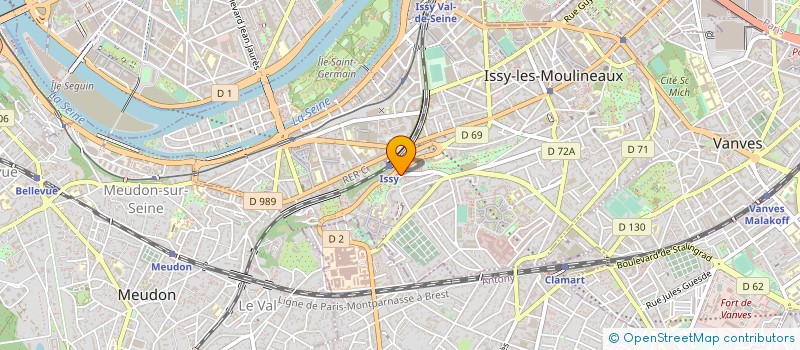 localisation de l'entreprise SCCV HIM 1012 à ISSY-LES-MOULINEAUX