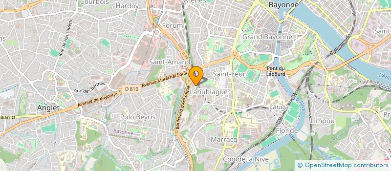 localisation de l'entreprise SCCV HIRIGOINA à BAYONNE