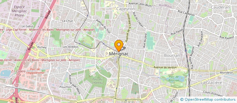 localisation de l'entreprise SCCV HP BORDEAUX 72 à MERIGNAC