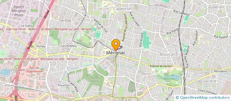 localisation de l'entreprise SCCV HP SACCHETTI 23 à MERIGNAC