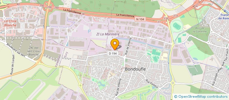 localisation de l'entreprise SCCV II HENRI 91  BONDOUFLE