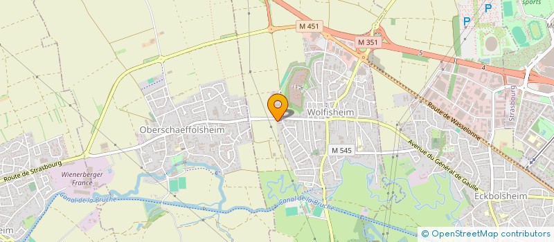 localisation de l'entreprise SCCV ILLKIRCH à WOLFISHEIM