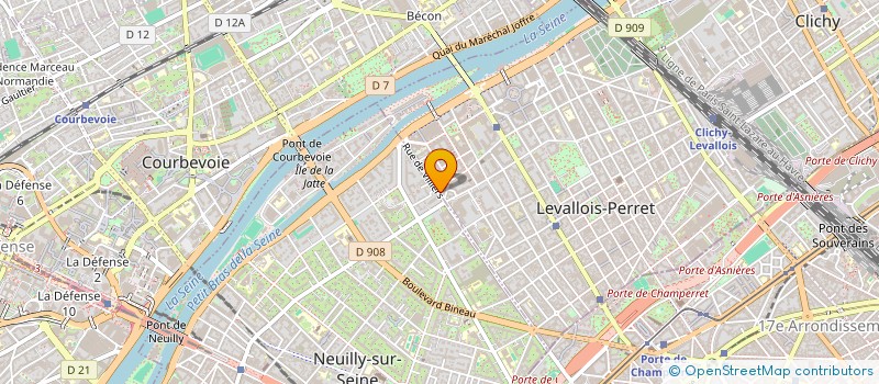localisation de l'entreprise SCCV IRIS à LEVALLOIS-PERRET