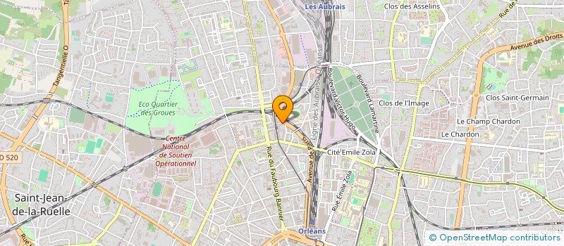 localisation de l'entreprise SCCV IVRY SUR SEINE - 5 RUE LOUIS BERTRAND à ORLEANS