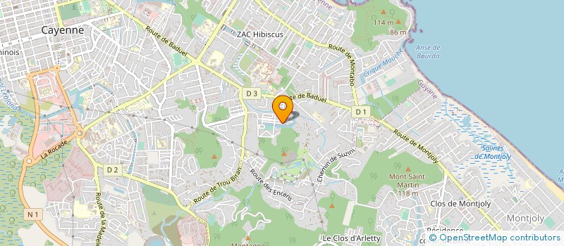 localisation de l'entreprise SCCV JARDINS DE NYMPHEAS  CAYENNE