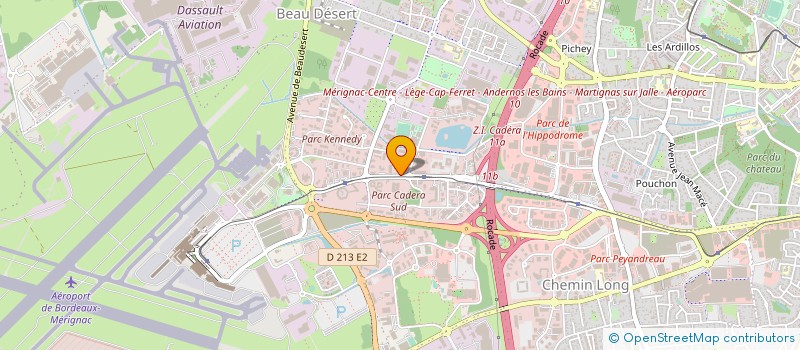localisation de l'entreprise SCCV JARDINS MEDOQUINE à MERIGNAC