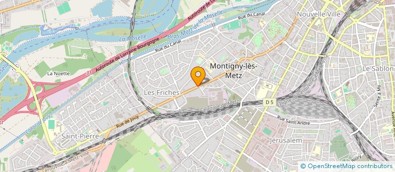 localisation de l'entreprise SCCV JEANNE D'ARC à MONTIGNY-LES-METZ