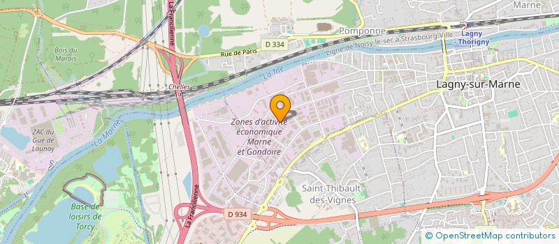 localisation de l'entreprise SCCV JODELLE  LAGNY-SUR-MARNE