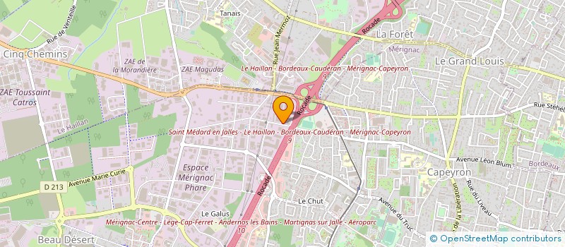 localisation de l'entreprise SCCV JOHANNA à MERIGNAC