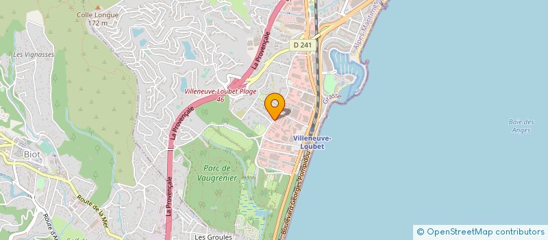 localisation de l'entreprise SCCV KAIROS 8 à VILLENEUVE-LOUBET