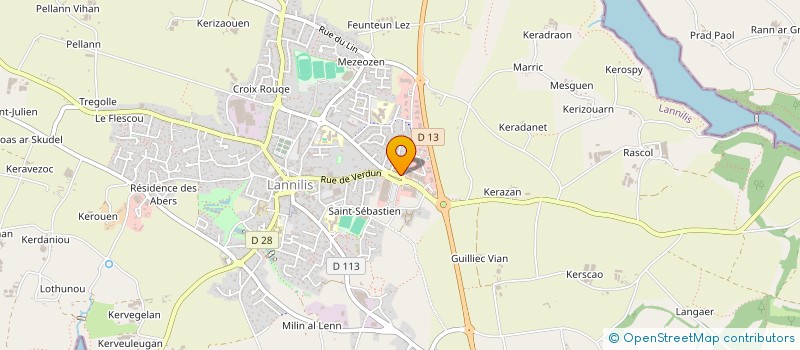 localisation de l'entreprise SCCV KERARBLEIZ  LANNILIS