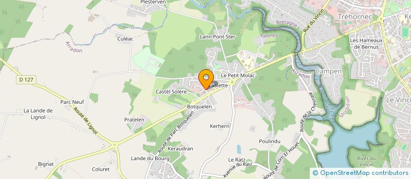 localisation de l'entreprise SCCV KERLANN VINCIN  ARRADON