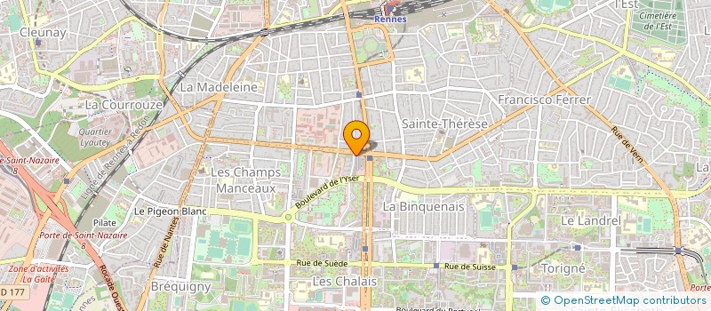 localisation de l'entreprise SCCV KERLOIRIE à RENNES
