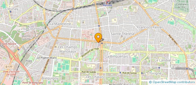 localisation de l'entreprise SCCV KERMENIERS à RENNES
