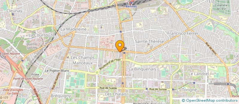 localisation de l'entreprise SCCV KERNOLA à RENNES