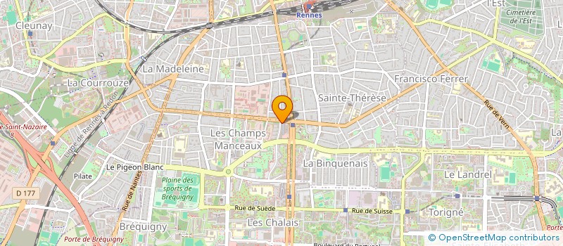 localisation de l'entreprise SCCV KERPLESSE à RENNES