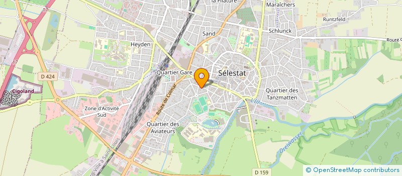 localisation de l'entreprise SCCV KIRCHFELD à SELESTAT
