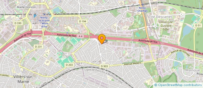 localisation de l'entreprise SCCV KP RESIDENCE ESMA  NOISY-LE-GRAND