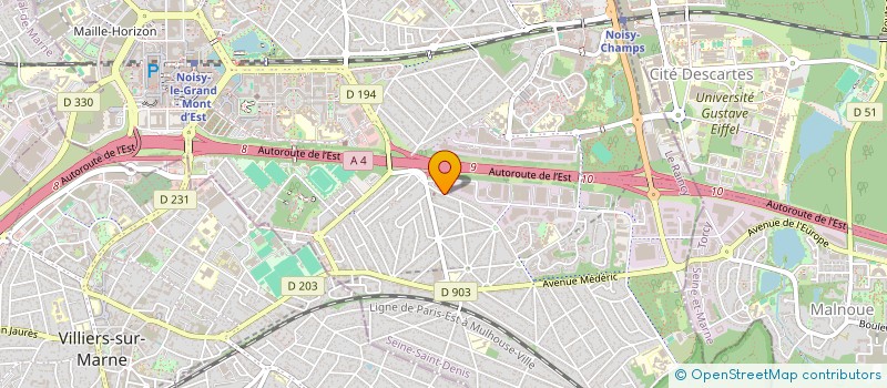 localisation de l'entreprise SCCV KP SERENA  NOISY-LE-GRAND