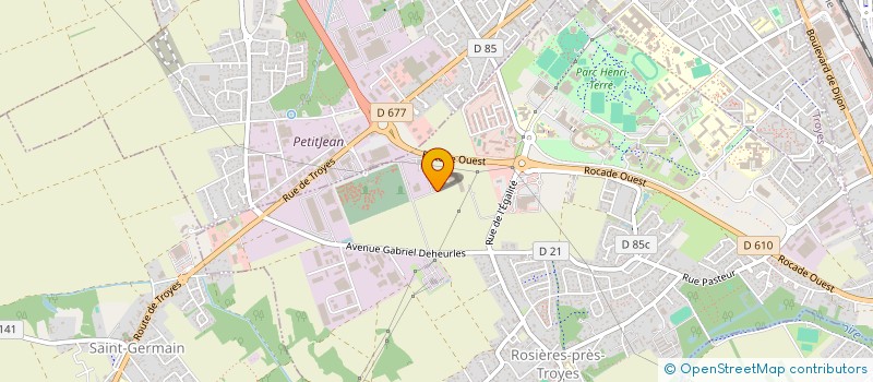 localisation de l'entreprise SCCV L'ARQUEBUSE à ROSIERES-PRES-TROYES