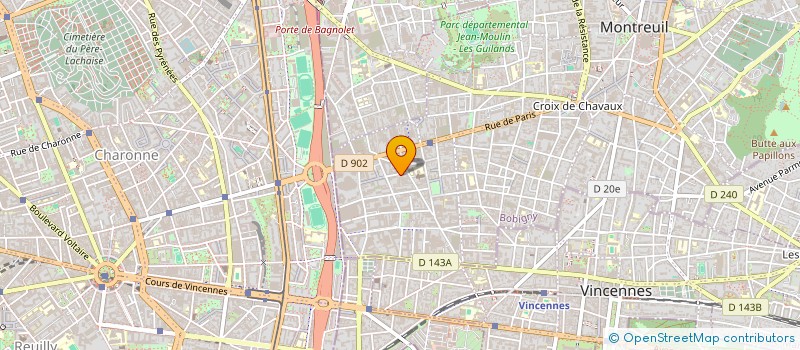 localisation de l'entreprise SCCV L'AURORA à MONTREUIL