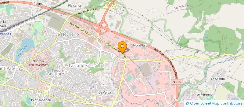 localisation de l'entreprise SCCV L'AZIMUT à VANNES