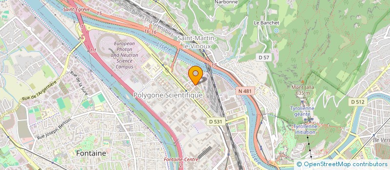 localisation de l'entreprise SCCV L'EMBELLIE  GRENOBLE