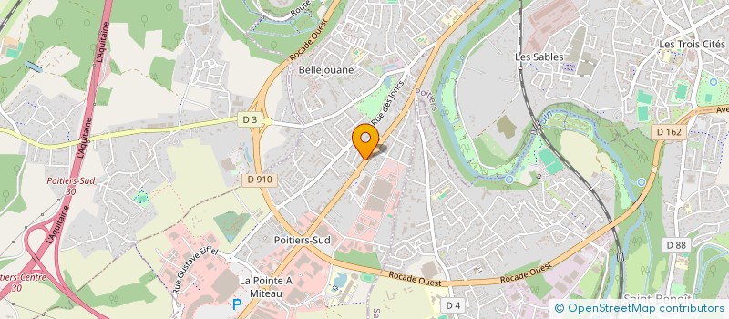 localisation de l'entreprise SCCV L'ERDRE à POITIERS