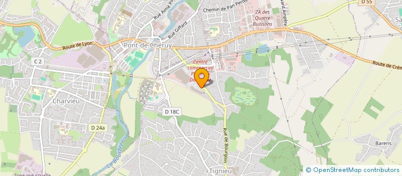 localisation de l'entreprise SCCV L'EXCELLIUM  TIGNIEU-JAMEYZIEU